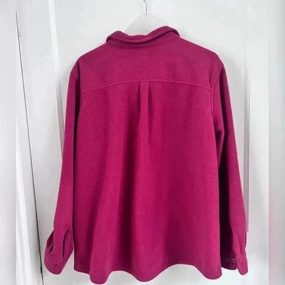 LL Bean Shirt Jacket Womens Fleece Overshirt Size XL - Picture 4 of 5